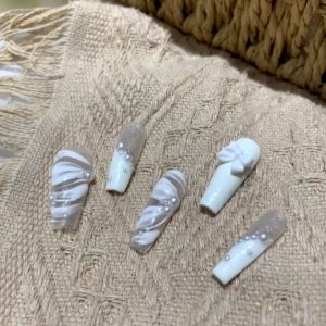 Set Ngọc Trai Nửa Trang Trí Đính Móng Mix Size