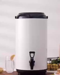 Stainless Steel Milk Tea Bucket Commercial Milk Tea Thermal Insulation Bucket 6L 8L - KeiMav