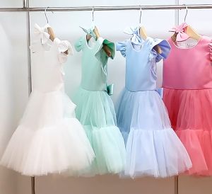 Newborn Baby Girl Princess Dress Toddler Christening Gown Kid Christmas Party Costume Infant 1st Flower Birthday Baptism Clothes Princess Ball Gown Dress for 3 6 9 12 18 24 Months 1 2 3 4 5 years old