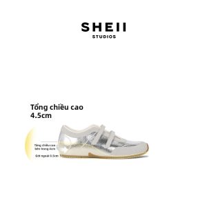 SHÉII | Giày Thể Thao Mary Jane Nâng Gót Trong 4.5cm Dán Ma thuật
