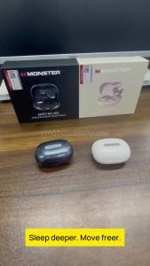 Tai Nghe Không Dây Monster A05 Bluetooth 6.0 Sleepbuds Khử Tiếng Ồn Thụ Động Âm Trầm Sâu Dành Cho Người Nằm Nghiêng Kèm Hộp Sạc