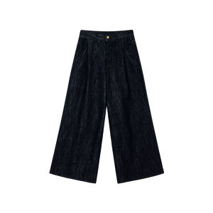 Colorblock Embroidered Letter Jeans