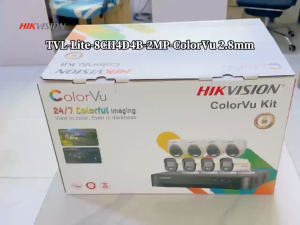 Hikvision CCTV Camera 4Camera 8 Camera CCTV Kit 2MP HD 24/7 Full-color Built-in Mic With Audio Support Mobile Remote Viewing CCTV Complete Package CCTV Set