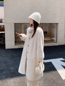Eco-Friendly Long Sheepskin Coat Womens Thickened Fur Jacket Autumn Winter New Style Integrated Leather And Fur Coat