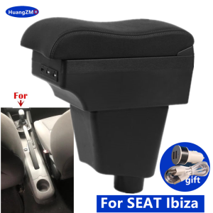For SEAT Ibiza III 2001-2008 Armrest Box For Seat Ibiza 6j Ibiza 6L Car Armrest Storage Box Dedicated Retrofit Car Accessories