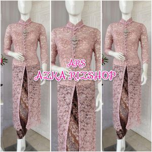 atasan kebaya pengantin kerah syanghai eksklusif free longtorso