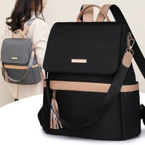 Ladies Large Capacity Backpack Summer 2024 New Versatile Travel Computer Bag Lightweight Street Trend Shoulder Bag for Youth