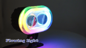 Universal Waterproof Motorcycle LED Headlight with Horn Sound - High Efficiency Driving Light for Motorcycles