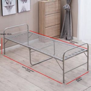 LANCATPEPP | Reinforced Foldable Bed Double Wire Spring Soft Bed Simplified and Modern