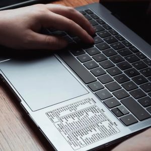 Clear Shortcut Keyboard Overlay for Excel & Word - PVC Quick Reference Guide for Windows PC/Laptop Beige