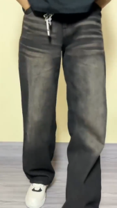 FIFTY ONE Skena Pria Celana Denim Baggy Pants Regular Fit 4 Saku Kancing Resleting Kuat Premium