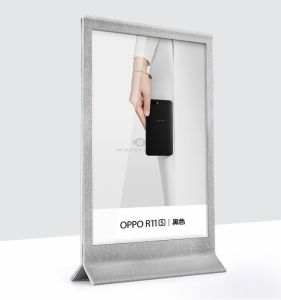 FANTASY T MALL SVIAO A4 Personalized Premium Magnetic Cloth Textured Leather Table Sign Holder Elegant Display Board Menu Holder Menu Stand Menu Folder Menu Rack Advertising Poster Photo Picture Menu Price Display Holder Table Card