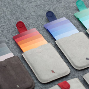 Dax Laminated Pull-out Card Holder Ultra-Thin Gradient Bank Card Holder Simple and Portable Wallet Small Portable Business Card Holder