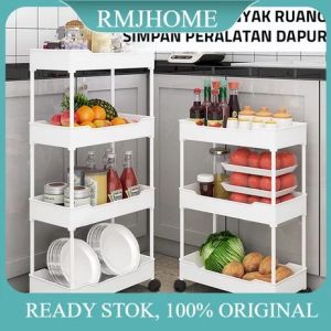 Rak susun 4 susun serbaguna Free roda dan cantelan