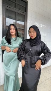 BEST SELLER!!! FREE BROSS BELLE DRESS SILK BAHAN ARMANY SILK BUSUI FRIENDLY BISA COD!!! SIZE M - XXL DRESS PESTA KONDANGAN TERBARU DRESS BRIDESMAID DRESS SATIN POLOS DRESS SERUT