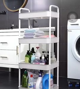 Bookcase trolley shelves floor can be moved home simple multi-layer snacks storage reading with wheels bookcase置物架