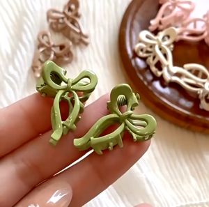 Kẹp tóc mái 1 chiếc NƠ DÀI MINI trơn nhung nhiều màu đơn giản xinh xắn dễ thương K200