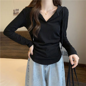 Áo Nỉ Thời Trang Nữ Tay Dài Mùa Thu 2024 Áo Khoác Có Mũ Trùm Đầu Áo Lót Mỏng Áo Lót Thường Ngày Áo Lót Mùa Thu Áo Lót Mùa Đông