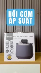 Nồi Cơm Điện Áp Suất Lòng Sứ Dưỡng Sinh Mishio MK396 dung tích 0.8L cho 1-2 người – Bí Quyết Cho Cơm Gạo Lứt
