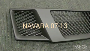 กระจังหน้า V1. สีดำด้าน NISSAN NAVARA 2007 2008 2009 2010 2011 2012 2013 A