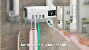 Sterilizer Berus Gigi UV-C + Dispenser Automatik / Muat 4 Berus / Tanpa Tebuk