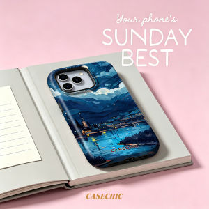 Potdemiel | Night Cat on Roof For Case For iPhone 17 16 15 14 Plus 13 Pro Max Shockproof Hard Cover CaseChic