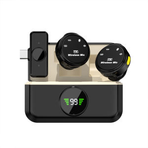 Micro Không Dây Lavalier Kiểu Cài Áo Với Hộp Sạc Khử Tiếng Ồn Dành Cho Điện Thoại Video Podcast Phát Trực Tuyến Phỏng Vấn