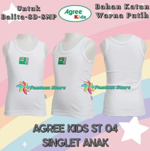 AGREE ST 04 - KAOS DALAM KAOS SINGLET ANAK DAN REMAJA COWOK LAKI LAKI