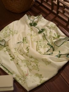 plus Size Womens New Style Cheongsam Dress Retro Personality Slimming Modified Mid-Length Skirt High Waist Polyester Fiber