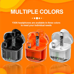 🎧【Readystock】 + FREE Shipping 🎧 New YX06 audio transparent in ear Bluetooth earphones sports game headset for Apple android universa