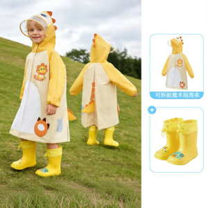 Rainproof Raincoat and Shoes Set For Children