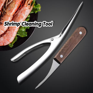 2pcs/set Stainless Steel Shrimp Peeler Prawn Shell Peeler Shrimp Thread Cleaner