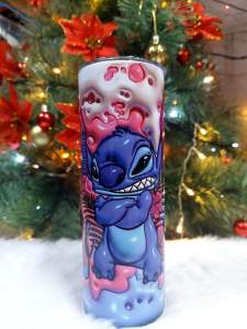 Stitch 20oz Straight Tumbler with Stainless Straw