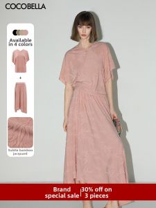COCOBELLA | Bamboo Leaf Embroidery National Style Batwing Knitwear