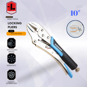 Sicher BY QUEEN BEE 10inch 250mm V-Jaw Vice Grip Flat Locking Pliers Jaw Type 10"
