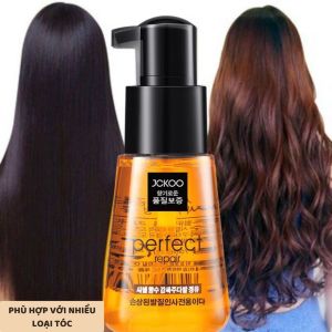 Tinh dầu dưỡng tóc Jckoo phục hồi hư tổn cho tóc che ngọn khô xơ tóc nhuộm giúp giữ nếp tạo nếp tóc mềm mượt cách giữ mái tóc luôn óng mượt