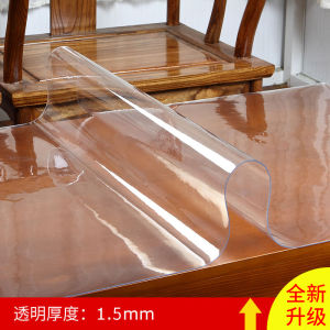 Soft Glass Dining Table Rubber Mat PVC Waterproof Oil-Proof Disposable Insulation Plastic Crystal Scraper Tablecloth Modern Light Luxury