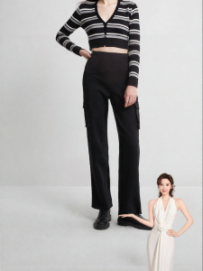 EMXEE | Pregnancy Straight Leg Trousers Tummy Support High Waist Slimming Pants