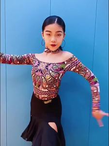 conny | Trang Phục Nhảy Latin Tay Dài Thời Trang