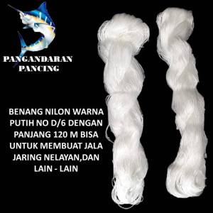 Benang Nilon Putih No. 6 & Tali Nilon Tali Benang Nilon
