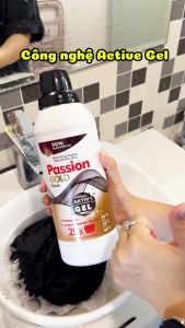 [MUA 2 TẶNG 1] Nước Giặt Passion Gold 1 Lít Chuyên Dụng Cho Quần Áo Trắng và Đen Tối Màu Hàng Đức