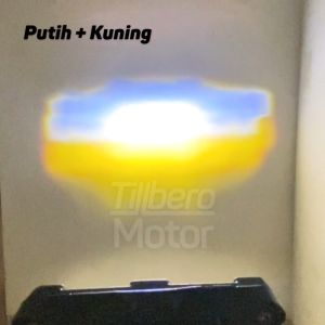 Lampu tembak Laser SQL 2 LED D3 Aluminium Besi Kabut Sorot 2 Warna Putih Kuning