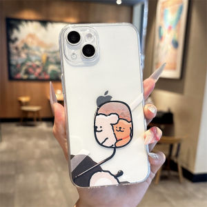 Cute Cartoon Dog Line Moto Design Mobile Phone Case for Apple 8/7/6 Series Couples Soft TPU Protective Cover XR 16Promax 15 14Plus