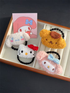 Fluffy Cartoon Doll Head High Elasticity Sweet Girl Autumn Winter Hair Tie Super Cute Lamb Fur Curls Dog Headwear Accessories