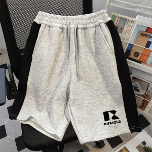 กางเกงขาสั้นทรงหลวมสไตล์ญี่ปุ่นและฮ่องกงสำหรับผู้ชาย กางเกงขายาวห้าส่วน ทรงลำลอง ฤดูร้อน 2025 กางเกงขายาวทรงตรงสำหรับเยาวชน