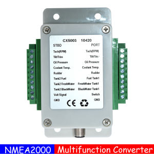 NMEA 2000 Multifunction Converter Connect Up to 18 Sensors 0-190 ohm CX5003 NMEA2000 Converter For Boat Yacht Marine Sensor