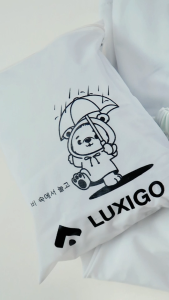 Jas Hujan Anak LUXIGO BEAR KIDS02 Raincoat Anak Laki-laki Perempuan PVC Karet Full Press Waterproof Seam Sealed