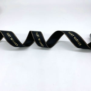 5 Meters 15mm Satin Ribbon Polyester Grosgrain Ribbons for Gift Wrapping DIY Hair Bow Wedding Decoration Crafts Fabric BEST WISH