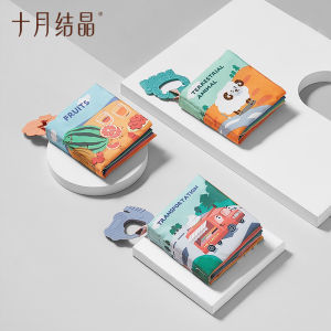 TEN-MJOURNEY Baby Cloth Book Toys Interactive Touch & Feel Educational Books for Babies Early Development Learning Tools