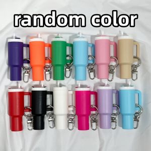 Mini Stanley Cup Keychain Detachable Lip Balm Holder Cute Tumbler Bag Charm for Backpack Purse Mothers Day Gift